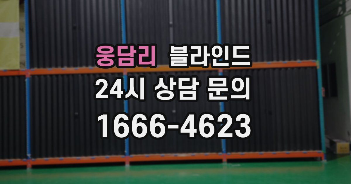 웅담리 블라인드