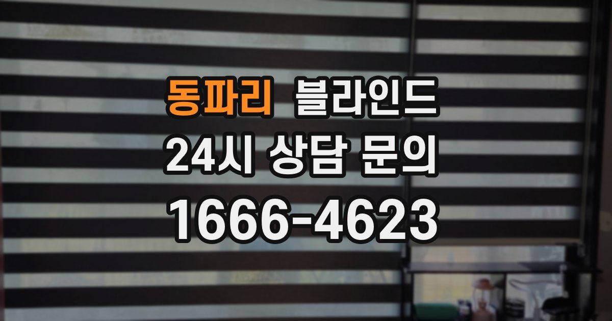 동파리 블라인드