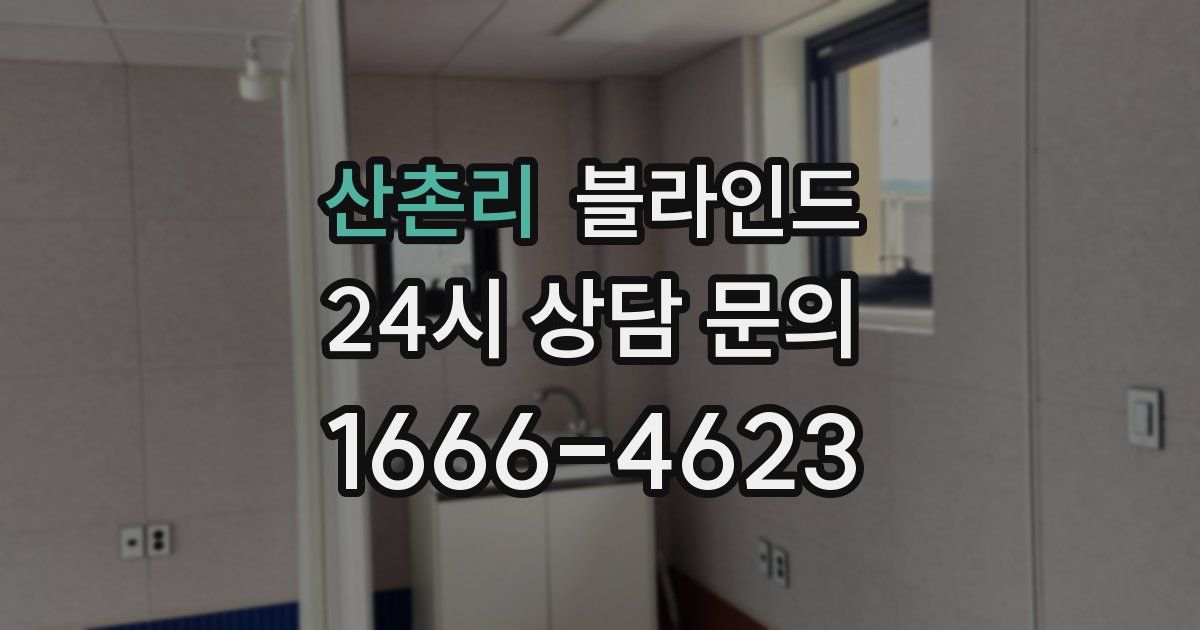 산촌리 블라인드