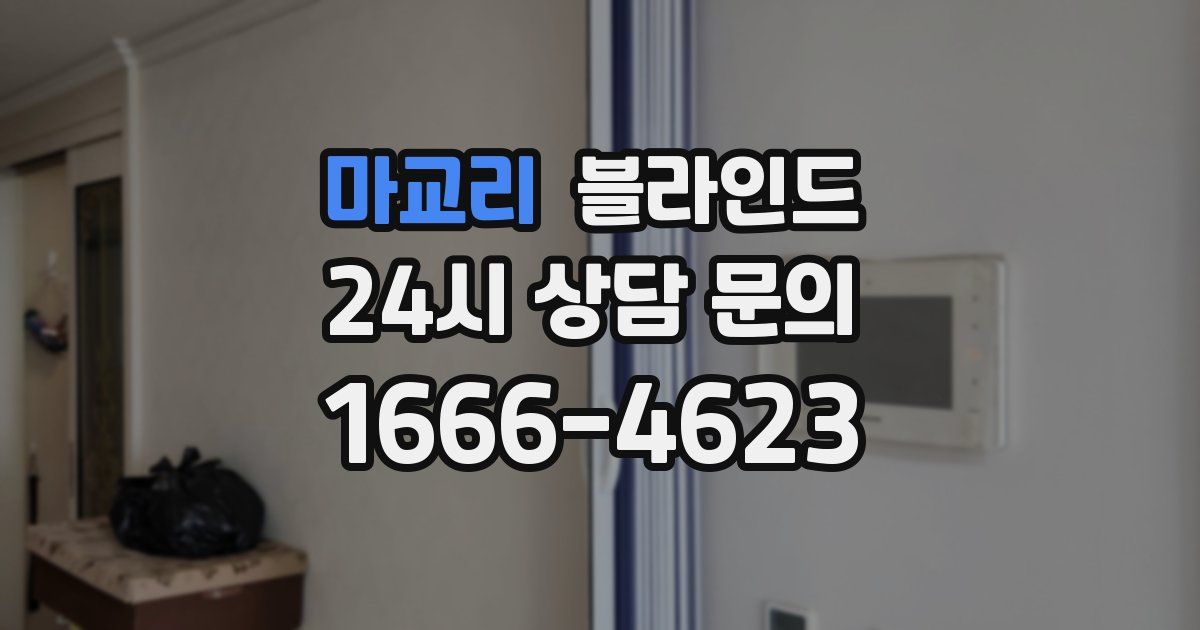 마교리 블라인드