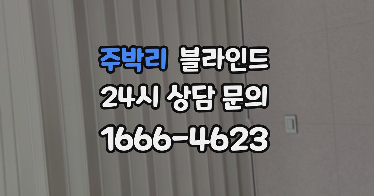주박리 블라인드
