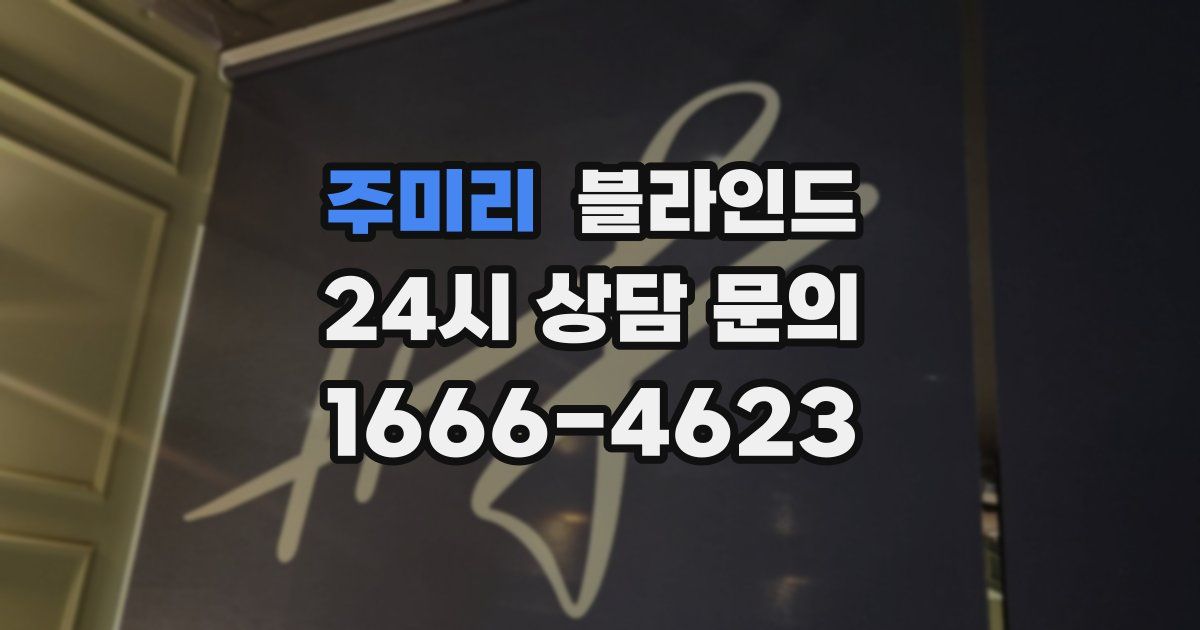 주미리 블라인드