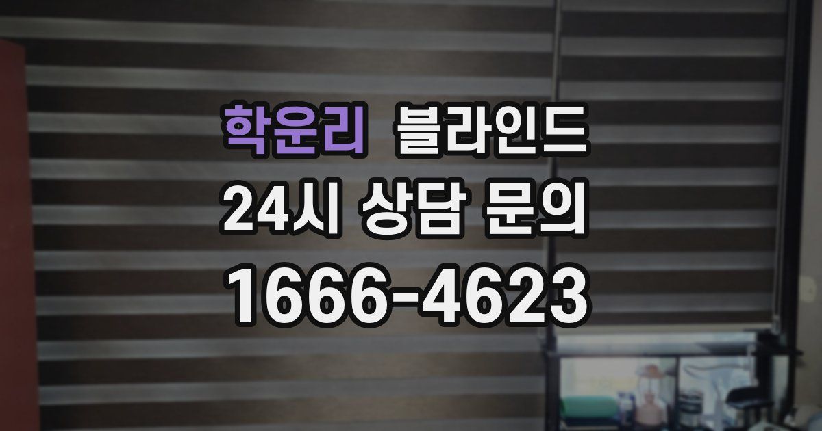 학운리 블라인드