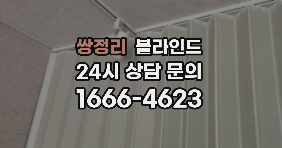 쌍정리 블라인드