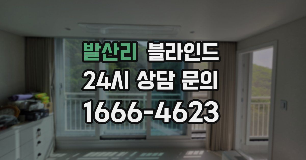 발산리 블라인드