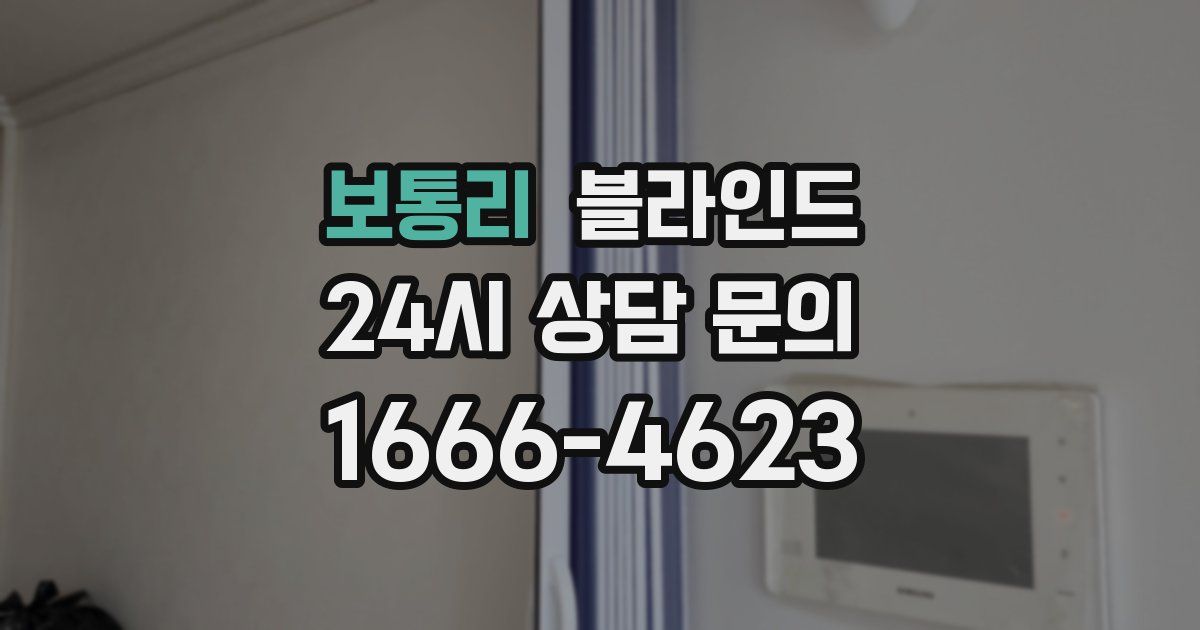 보통리 블라인드