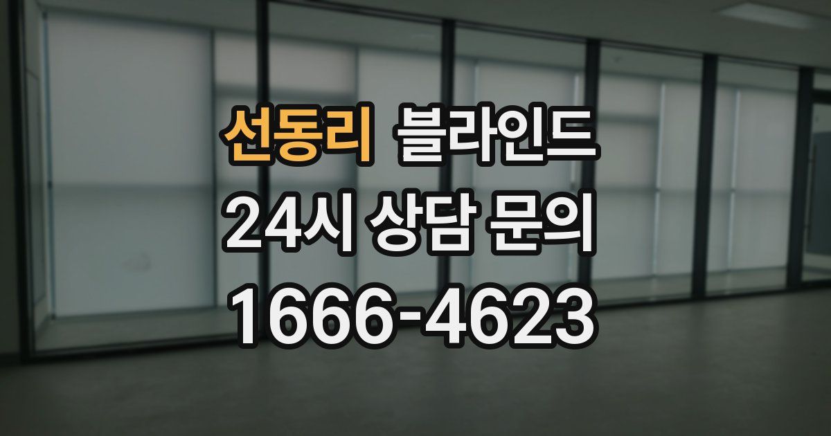 선동리 블라인드