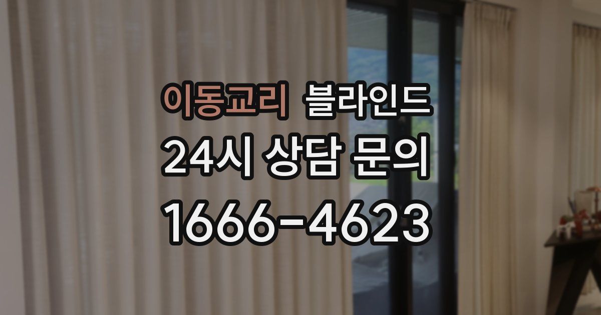 이동교리 블라인드