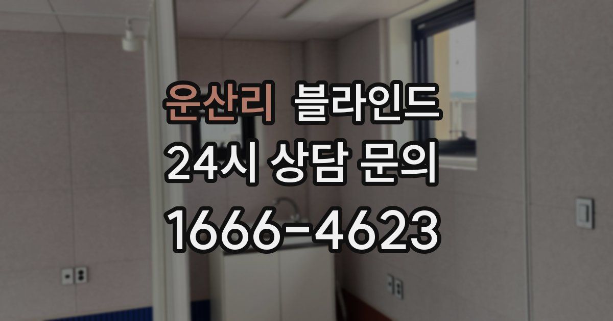 운산리 블라인드