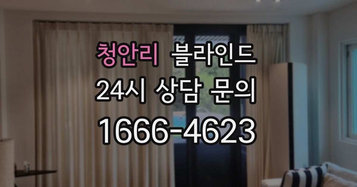 청안리 블라인드