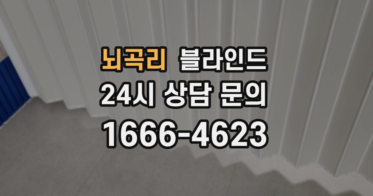 뇌곡리 블라인드