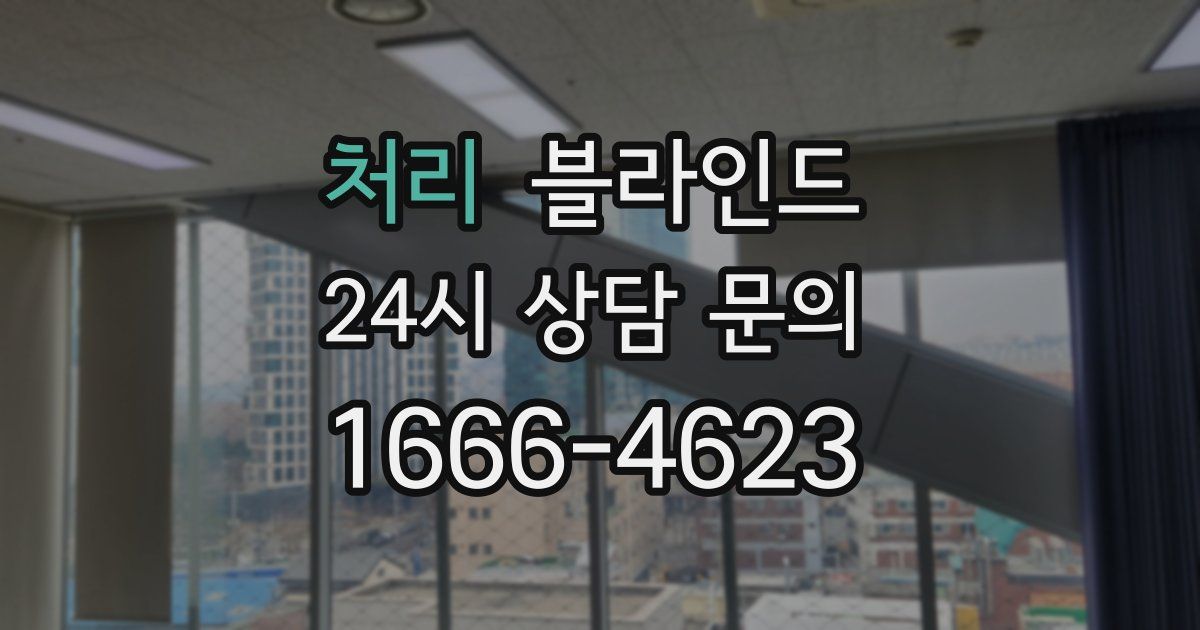 처리 블라인드