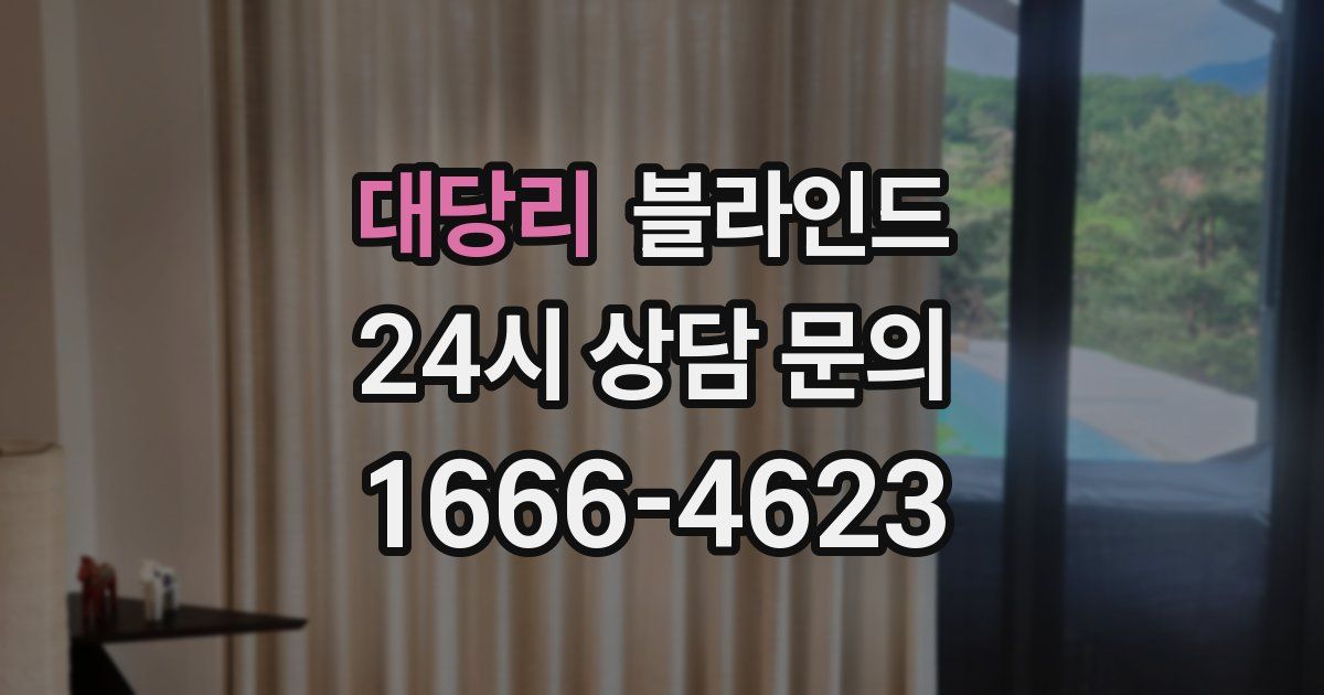 대당리 블라인드