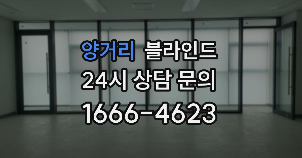 양거리 블라인드