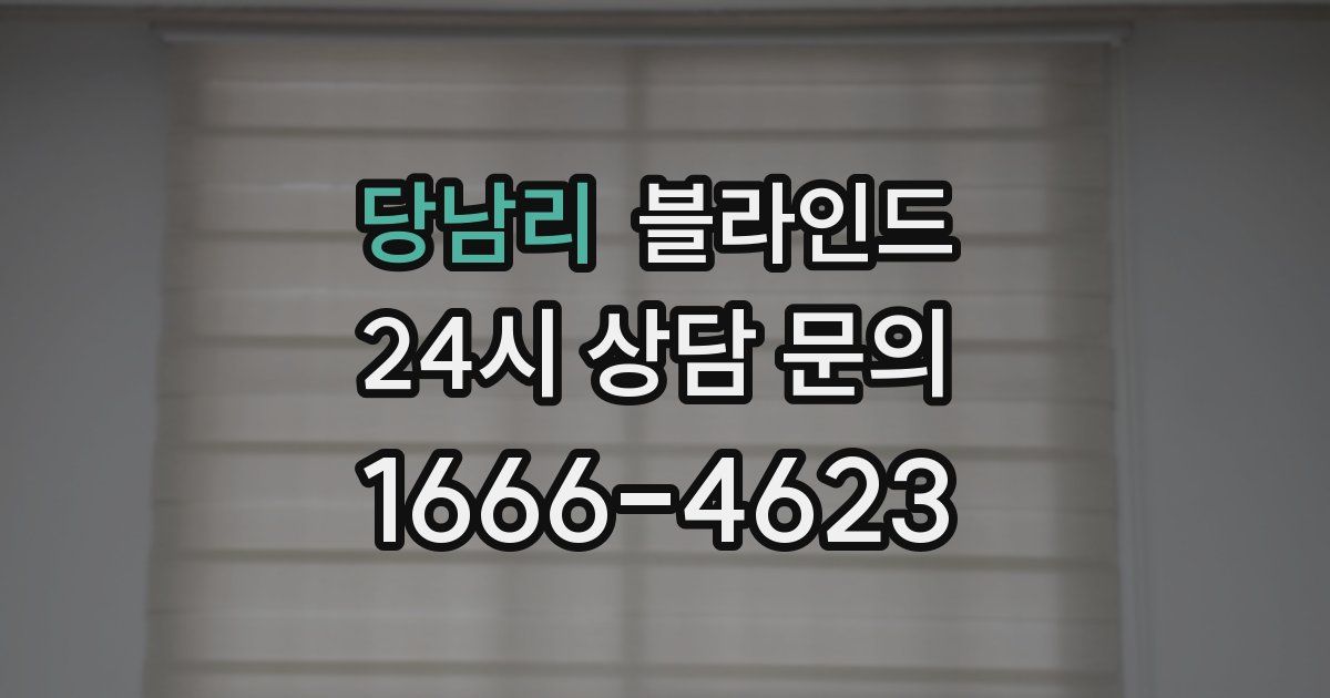 당남리 블라인드