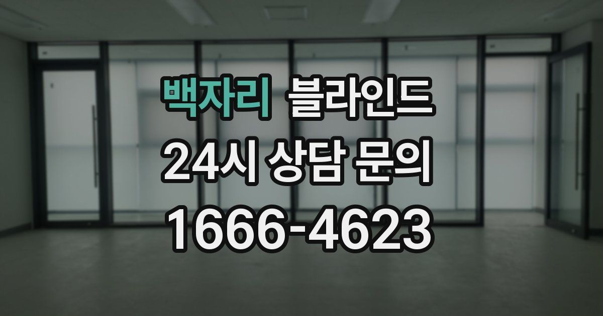백자리 블라인드