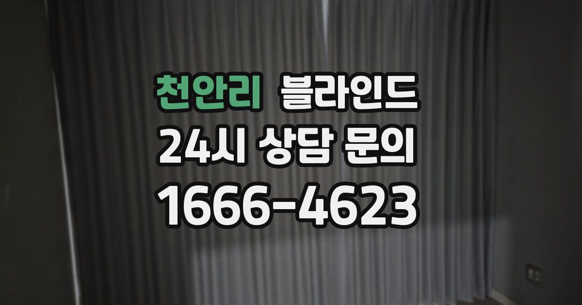 천안리 블라인드