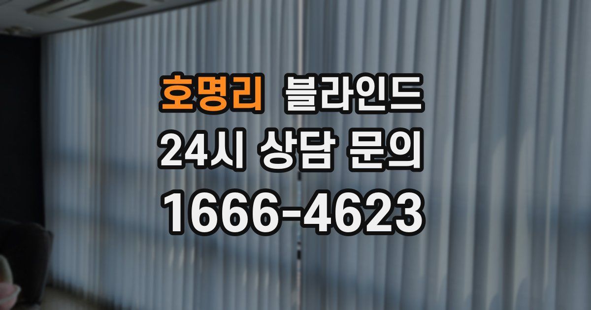 호명리 블라인드