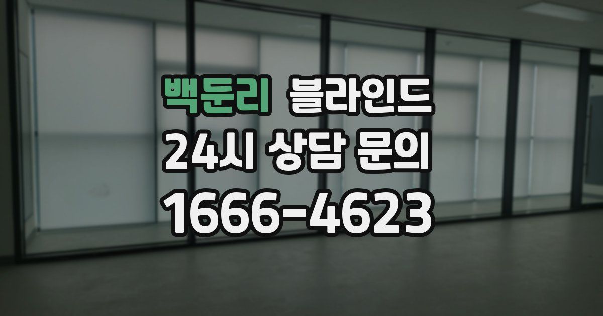백둔리 블라인드
