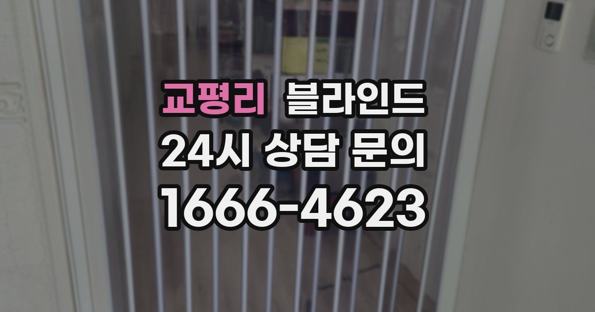 교평리 블라인드