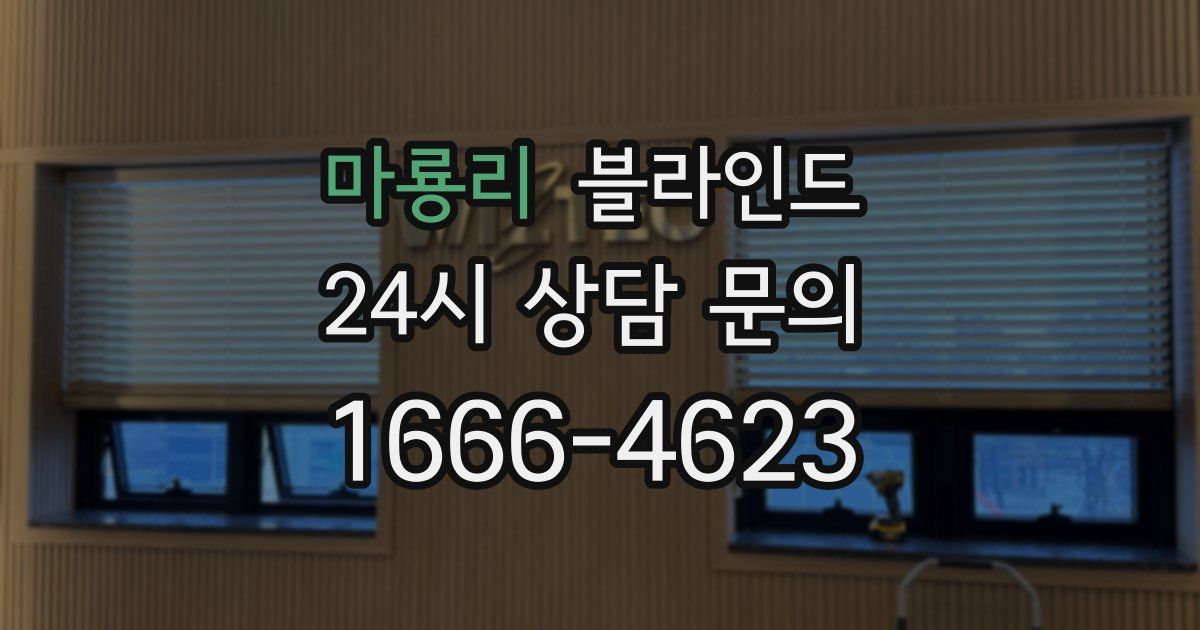 마룡리 블라인드