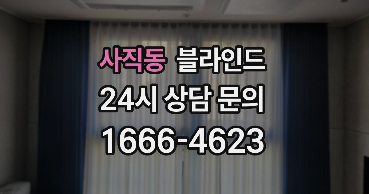 사직동 블라인드