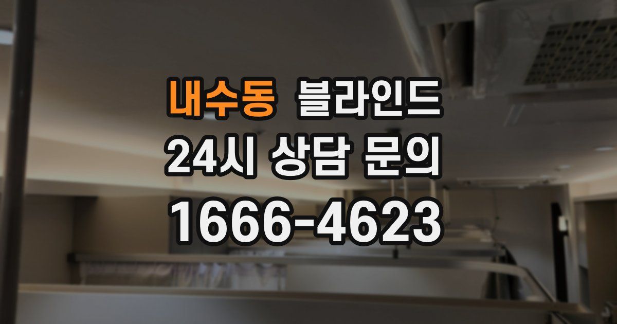 내수동 블라인드