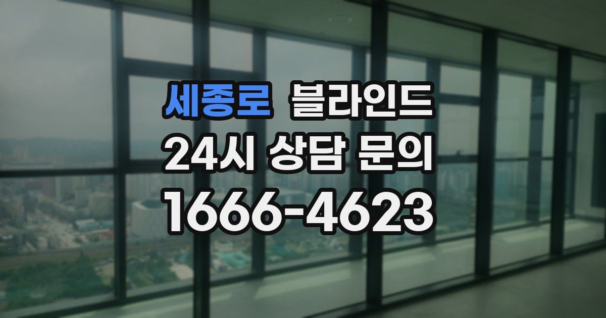 세종로 블라인드
