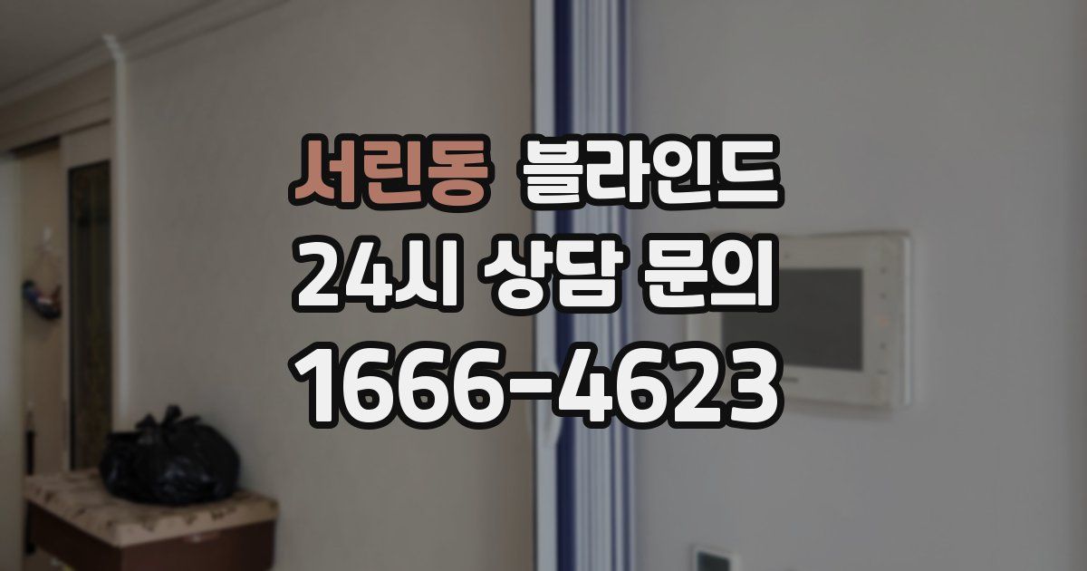 서린동 블라인드