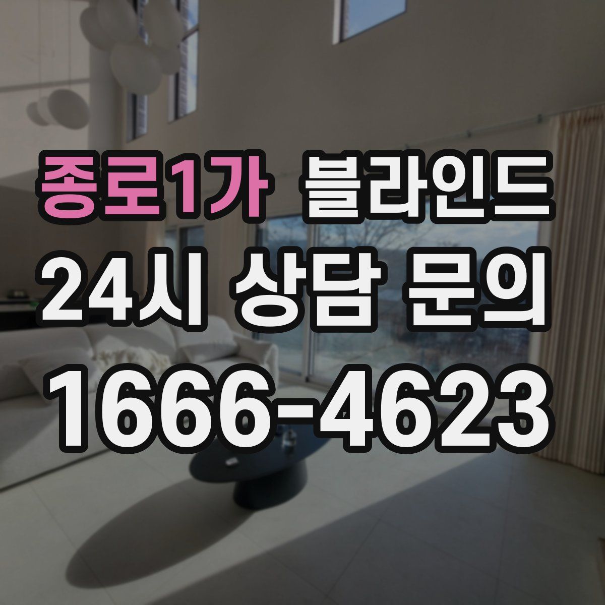 종로1가 블라인드
