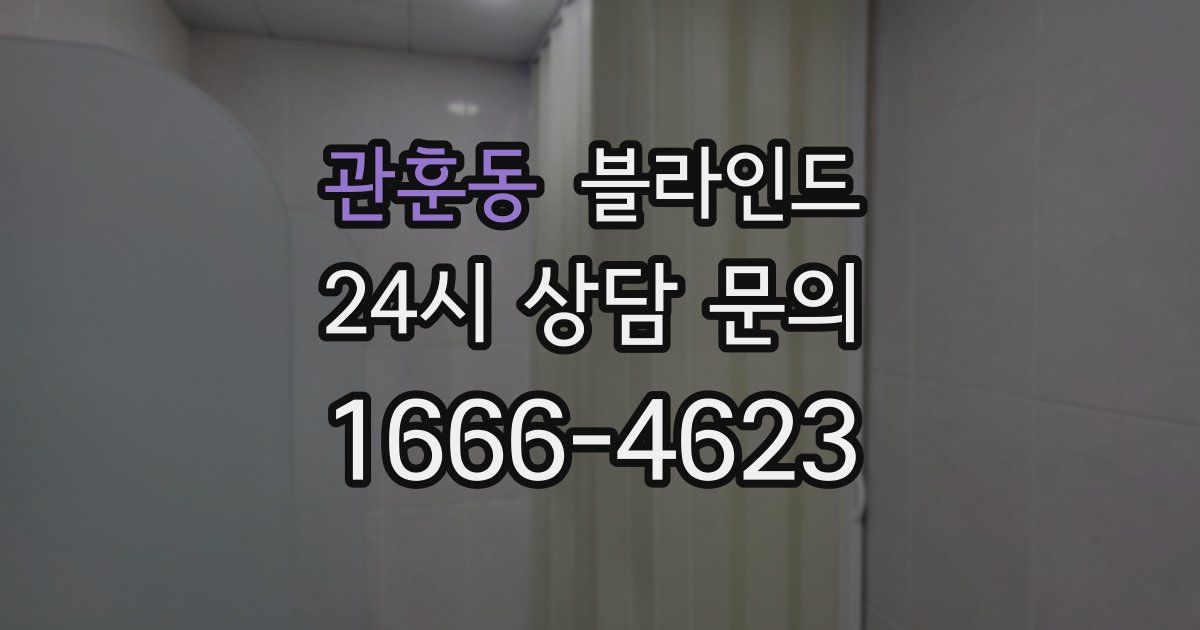 관훈동 블라인드