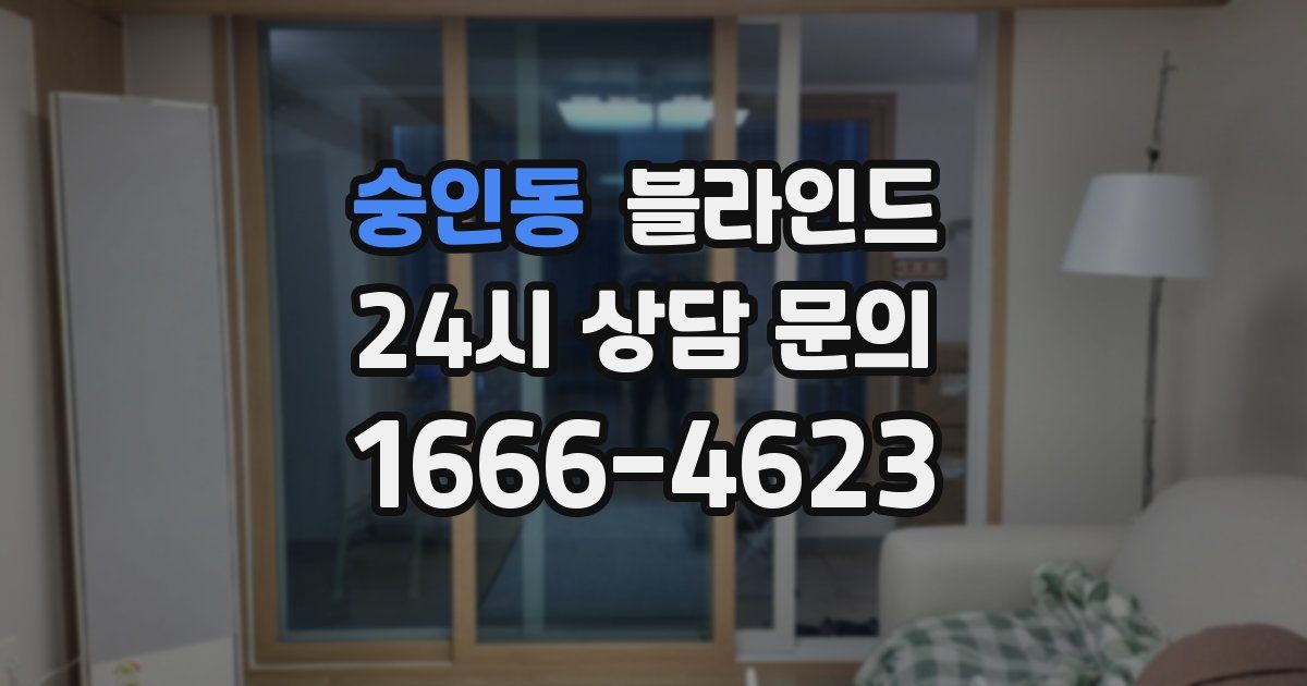 숭인동 블라인드