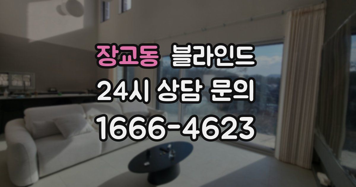 장교동 블라인드