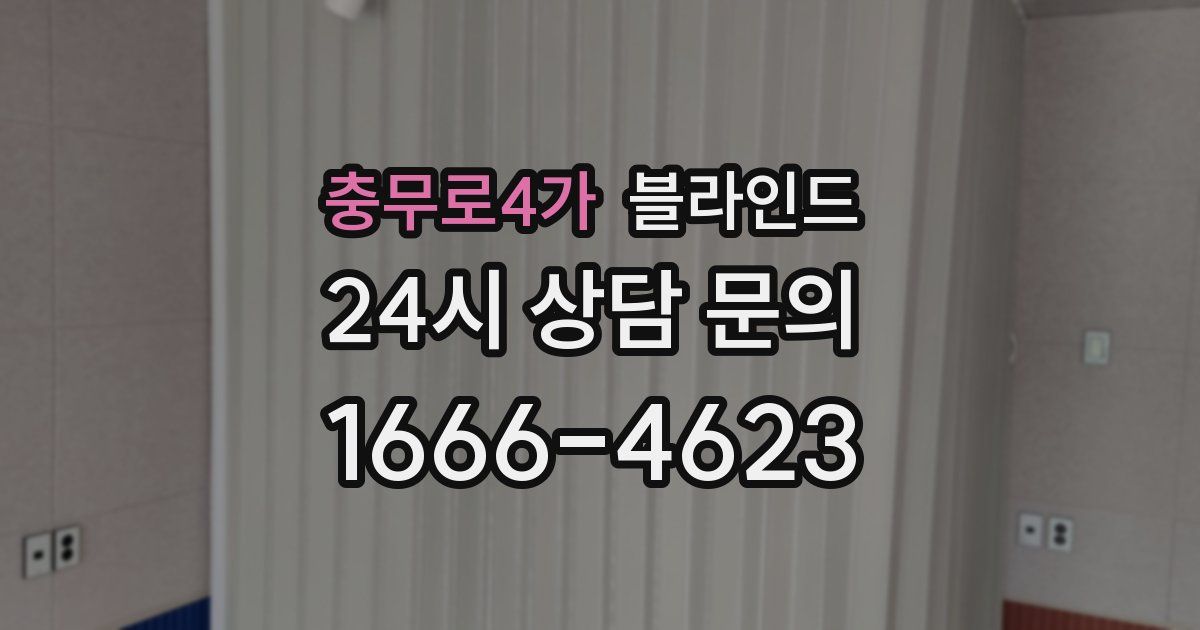 충무로4가 블라인드