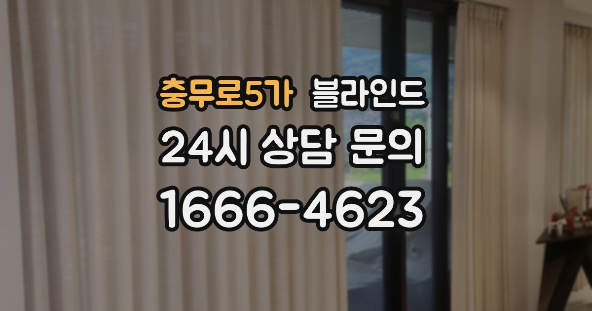 충무로5가 블라인드