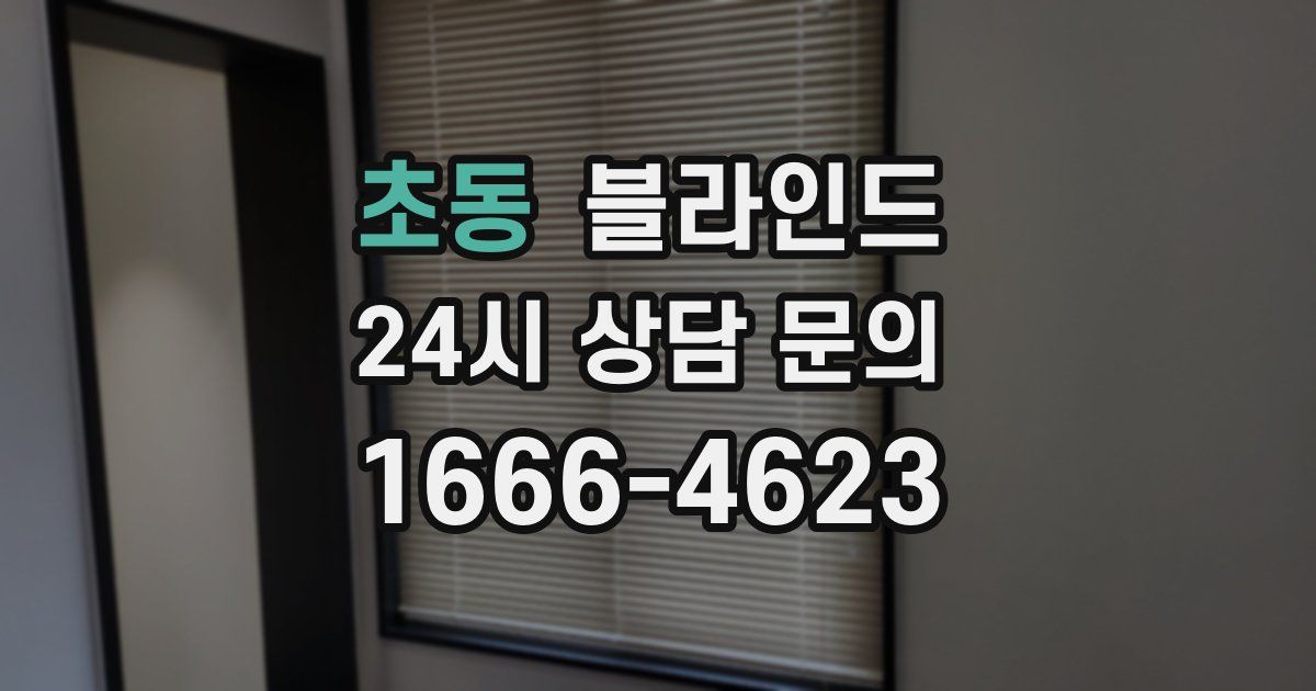 초동 블라인드