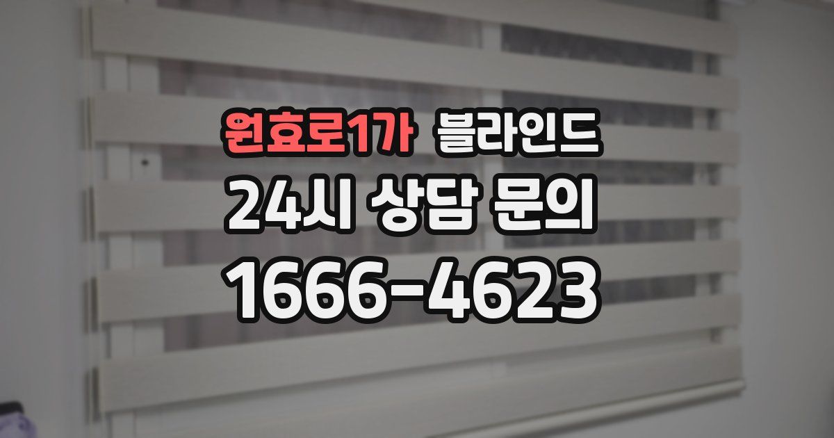 원효로1가 블라인드