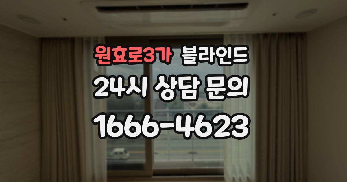 원효로3가 블라인드