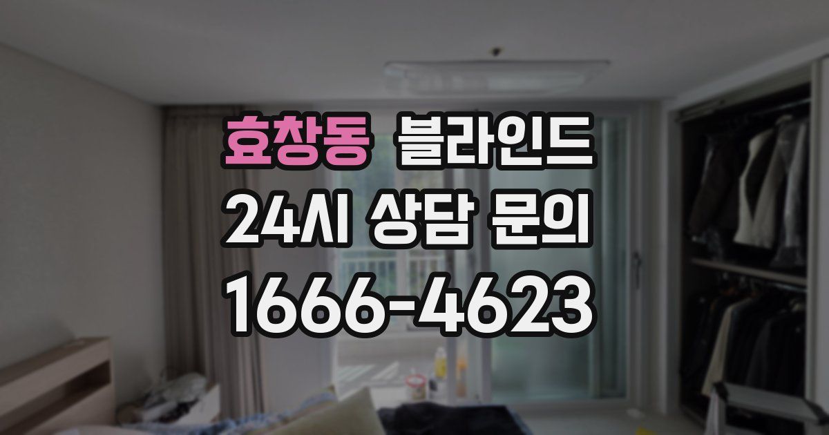 효창동 블라인드