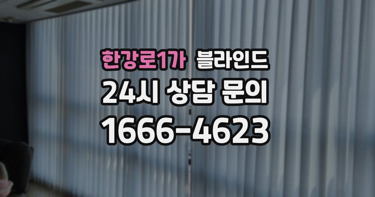 한강로1가 블라인드
