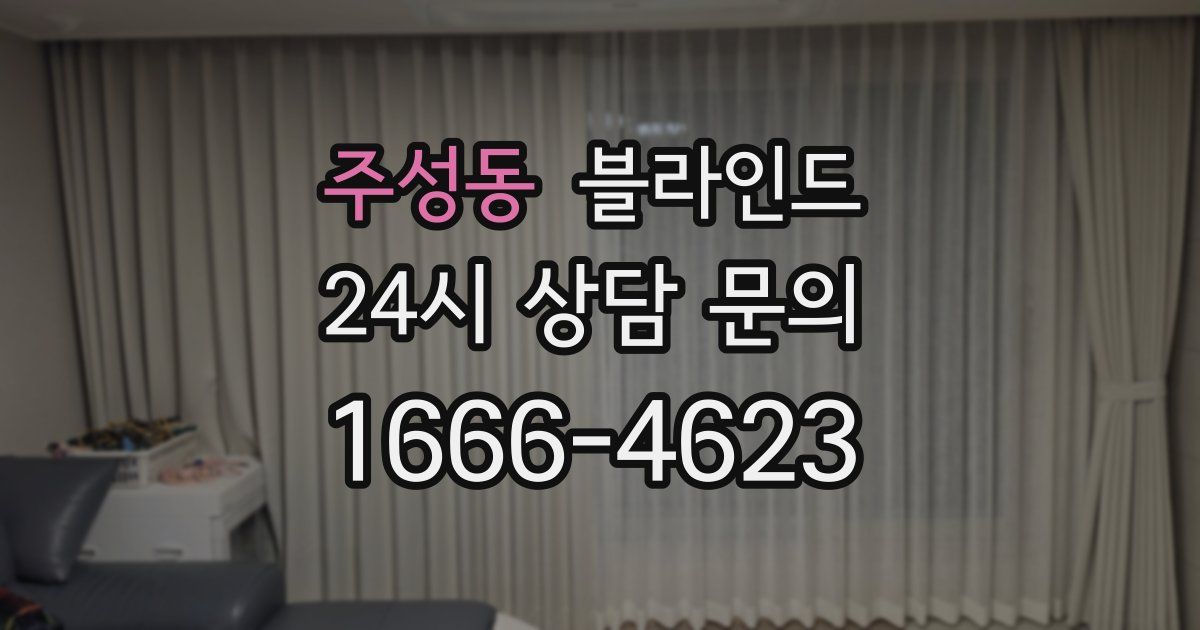 주성동 블라인드