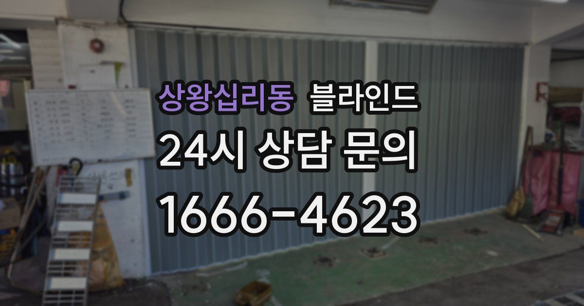 상왕십리동 블라인드