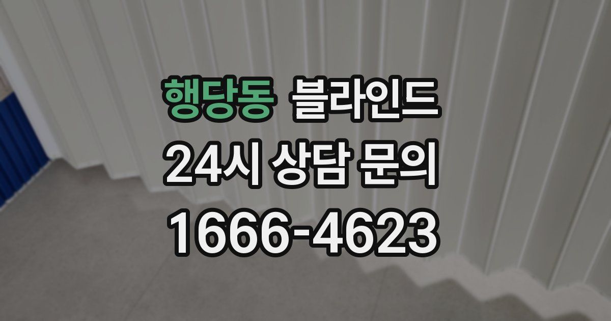 행당동 블라인드