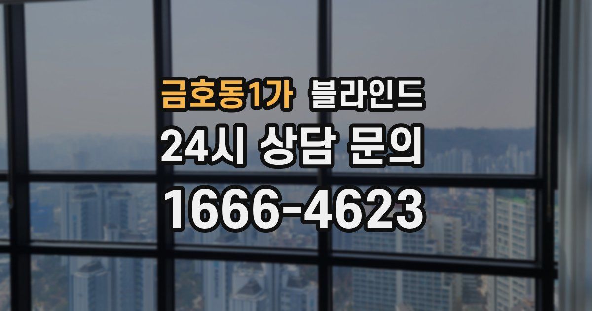 금호동1가 블라인드
