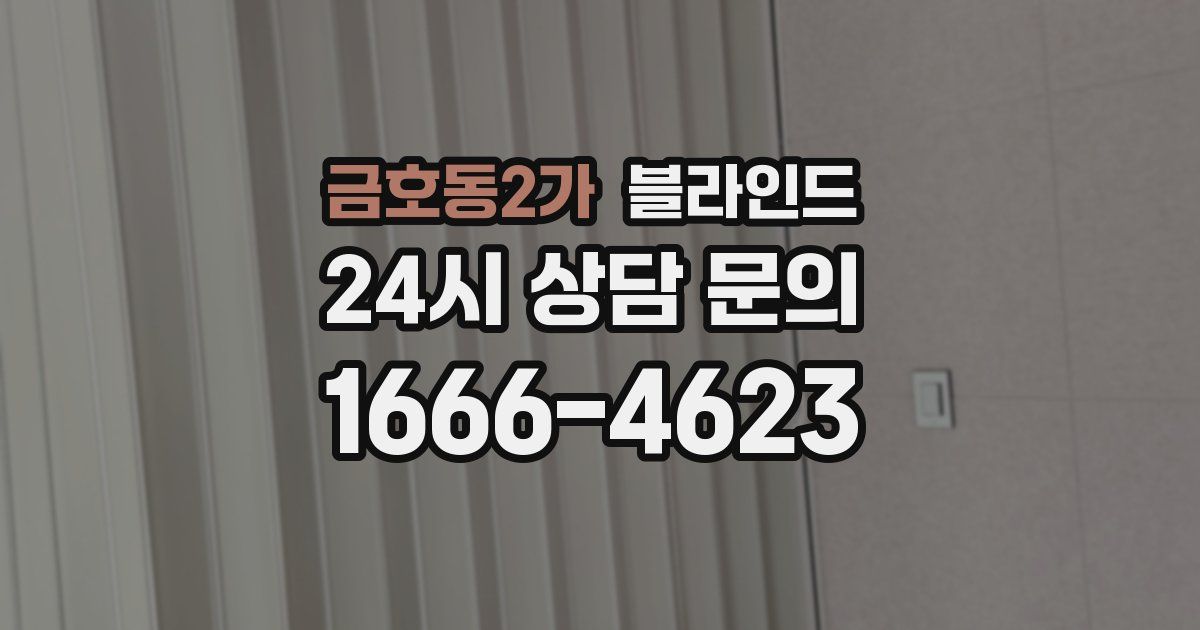 금호동2가 블라인드