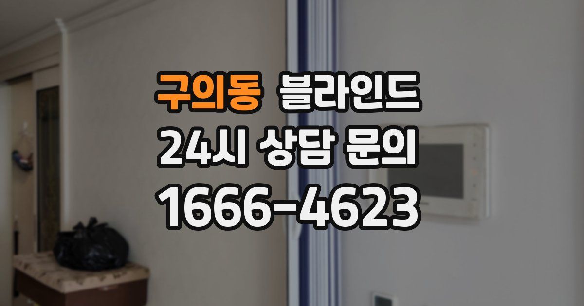 구의동 블라인드