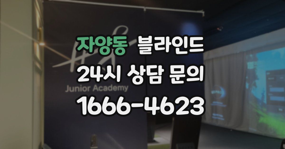 자양동 블라인드