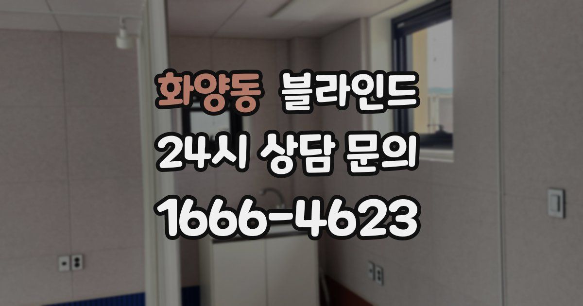 화양동 블라인드