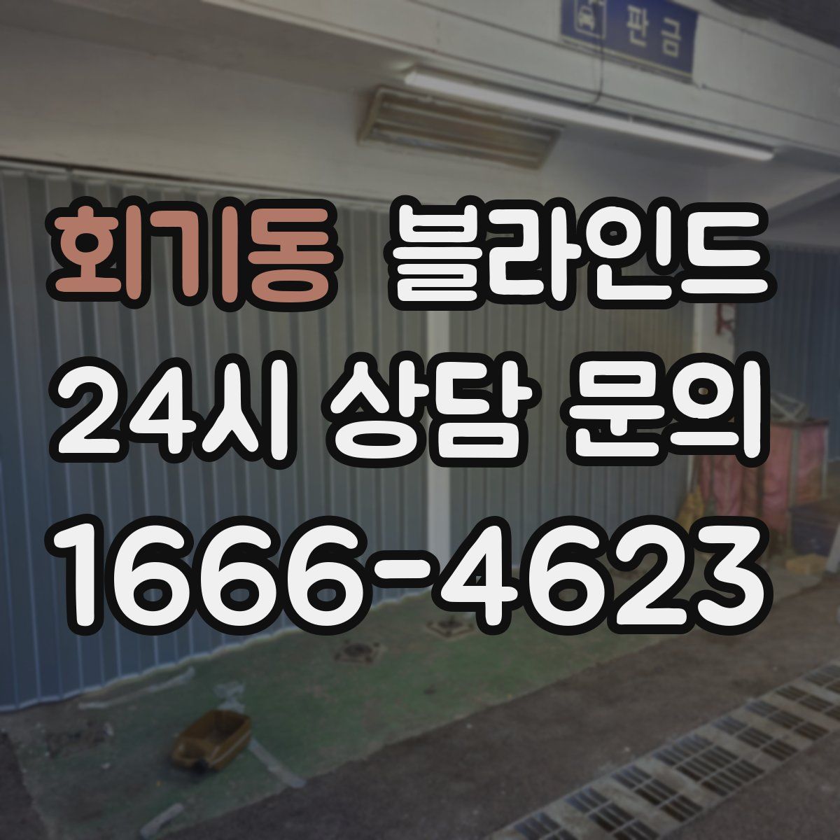 회기동 블라인드