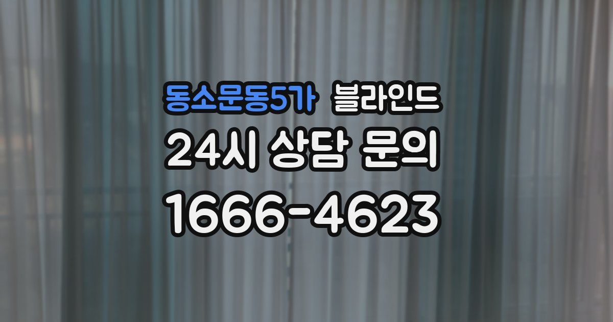 동소문동5가 블라인드